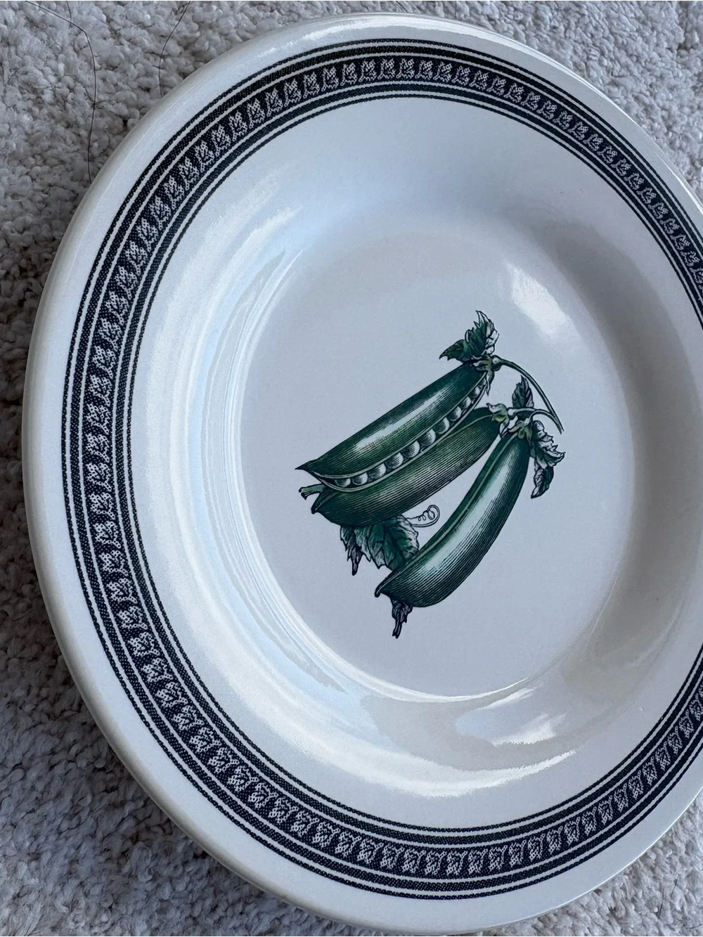 Pfaltzgraff Farmers Market Vintage Salad Plate Green Pea Pod